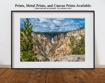 Yellowstone - Artist’s Point - estampes, gravures sur métal, toile