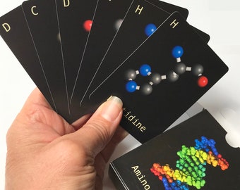 Amino Fish - Amino acid playing cards for biology education and biology gifts