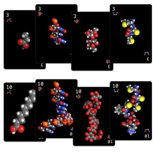 Biochemi™ Macromolecule 52 card deck for playing card games have fun and learn science image 7