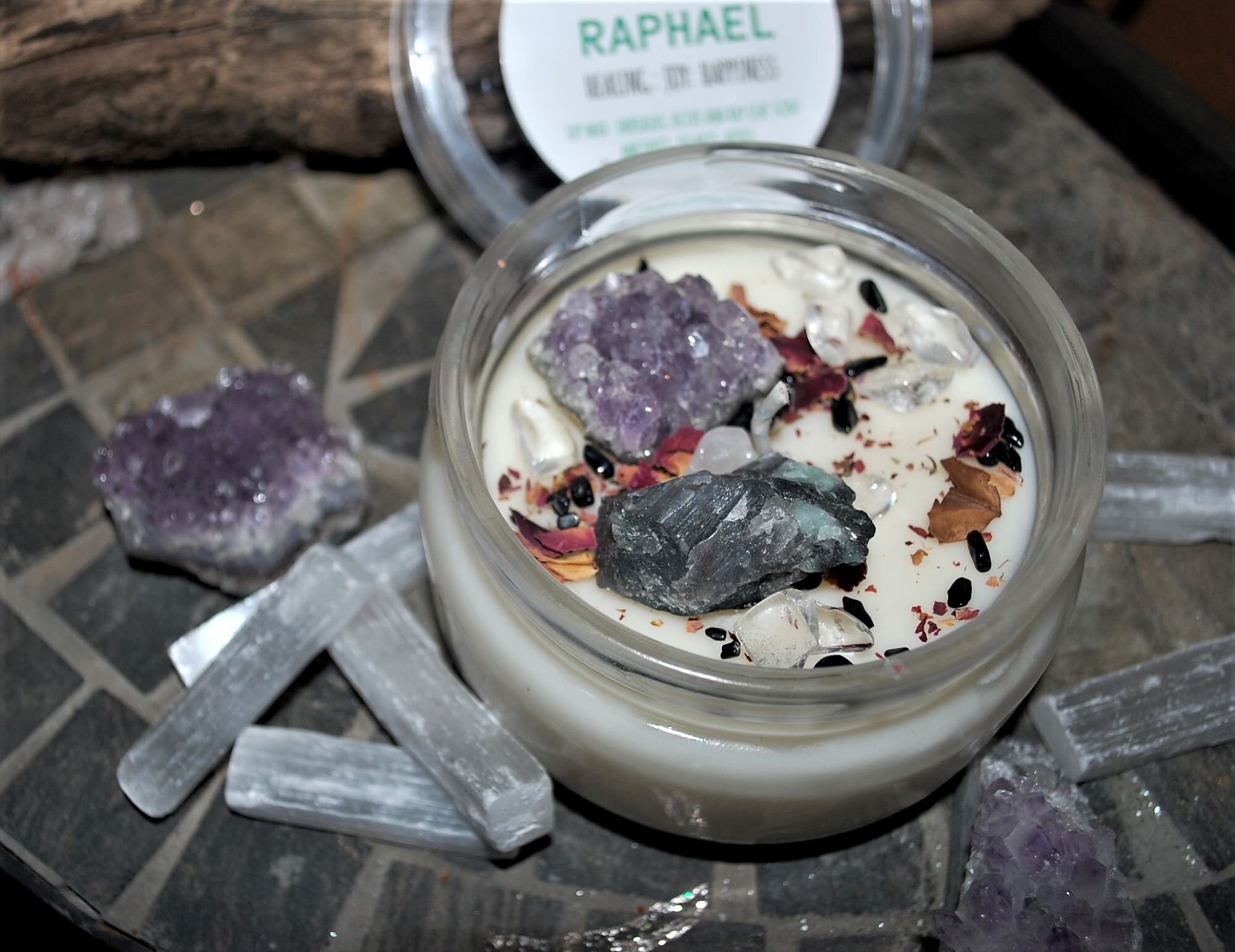 Crystal healing spiritual gift. Crystals for healing. Rapheal Etsy
