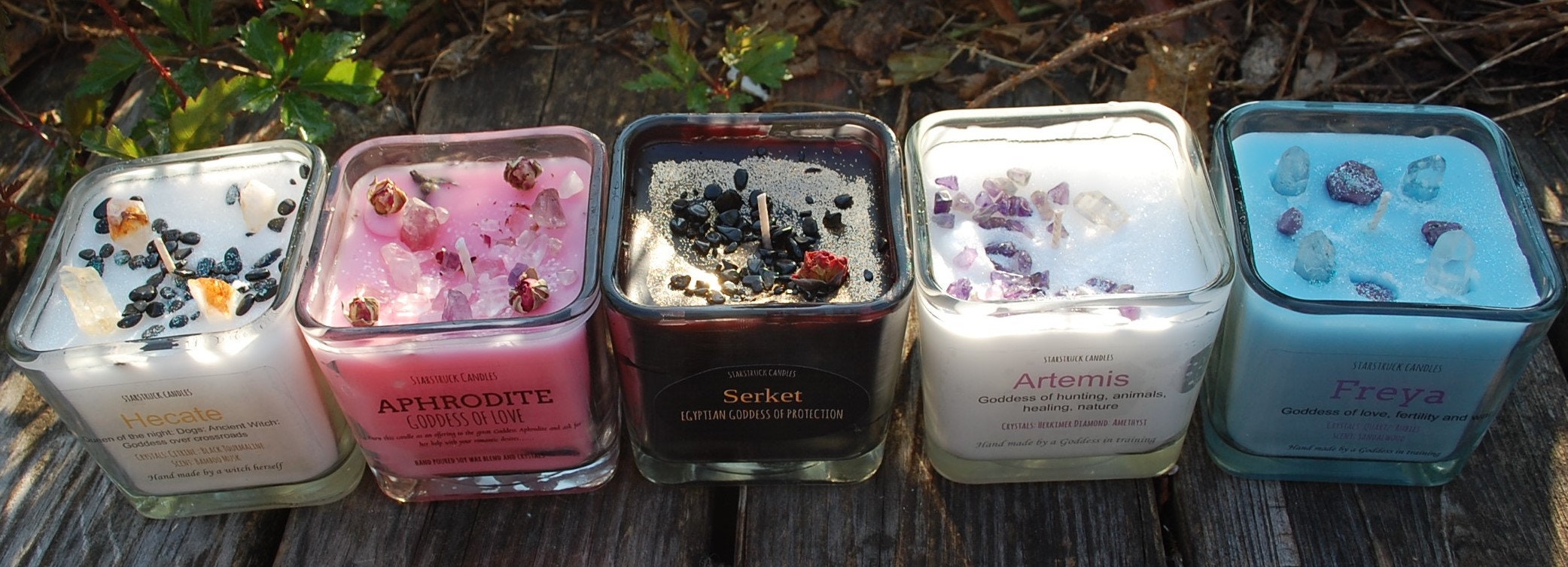 Artemis Goddess Candle. Altar Candle for Artemis. Crystal Etsy