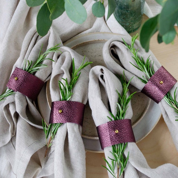 Coloured napkin rings deals