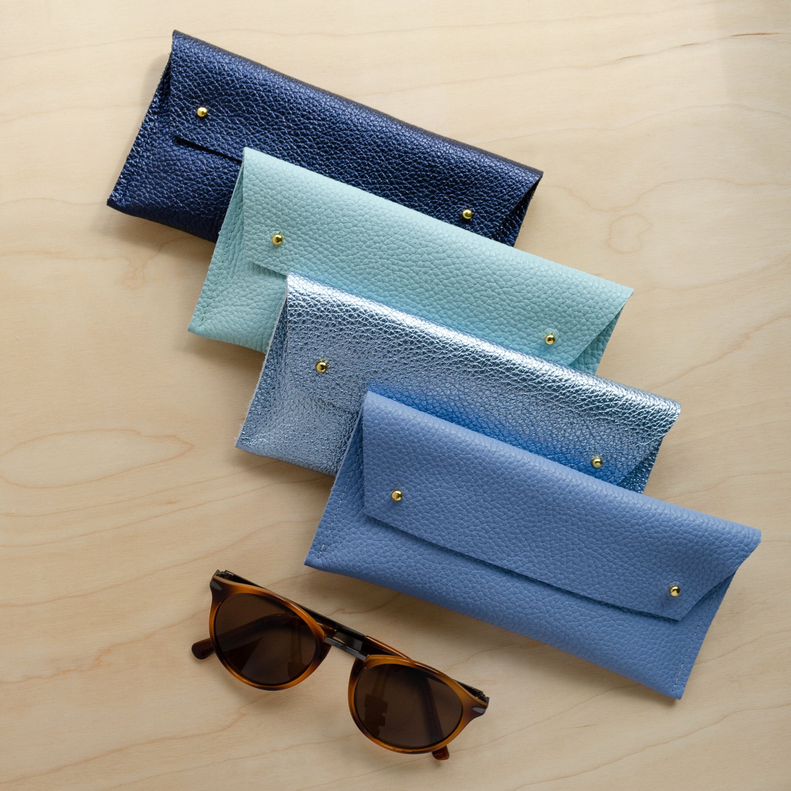 Navy Sunglasses Case