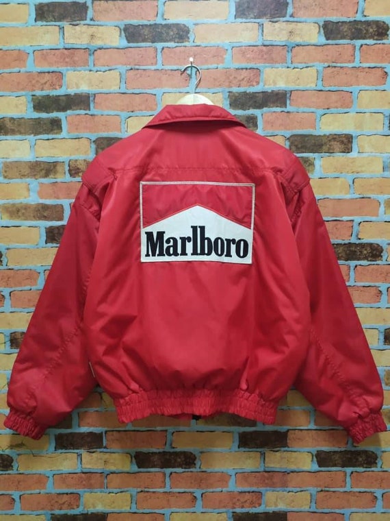 Vintage 90s Marlboro Jacket Embroidery Patches Rar