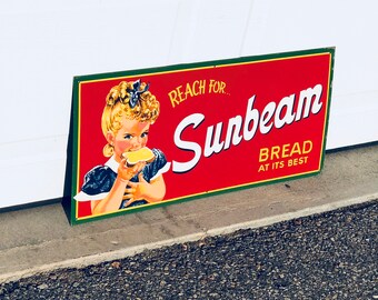 Vintage 1950's Sunbeam Bread Sign