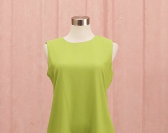 Lime Green 90s Sleeveless Mini Dress Clueless