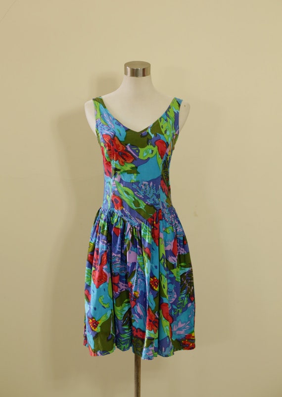 90s Summer Rainbow Party Beach Dress
