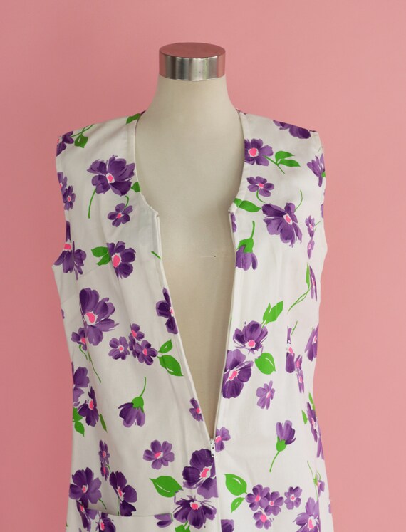 70 floral zip up tennis dress with front pocket a… - image 10