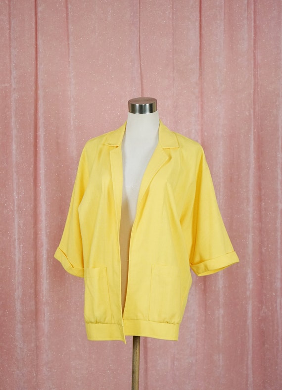 80s Yellow Summer Jacket B52s