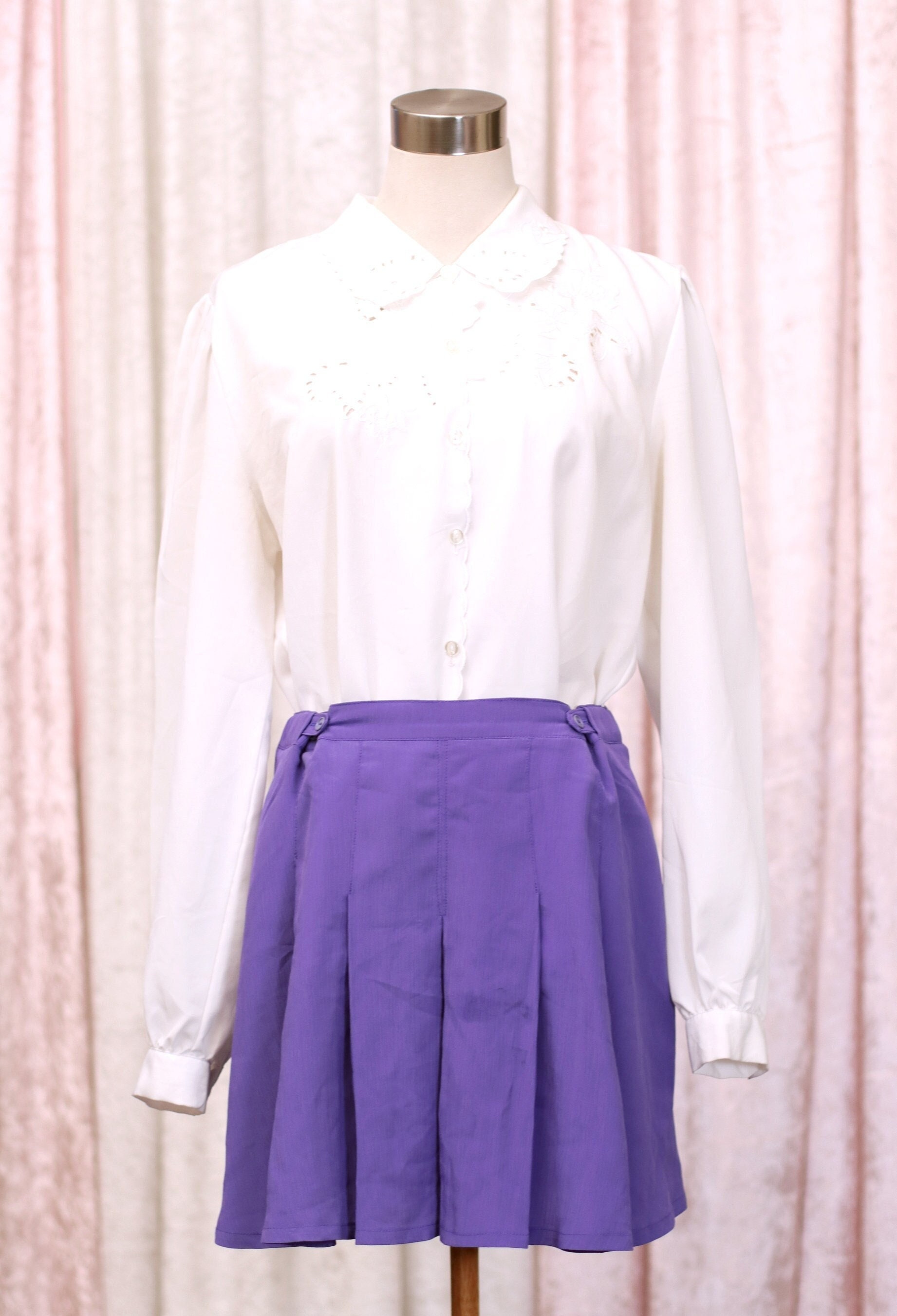 80s Purple Sports Skirt Pastel Lavender Etsy Canada