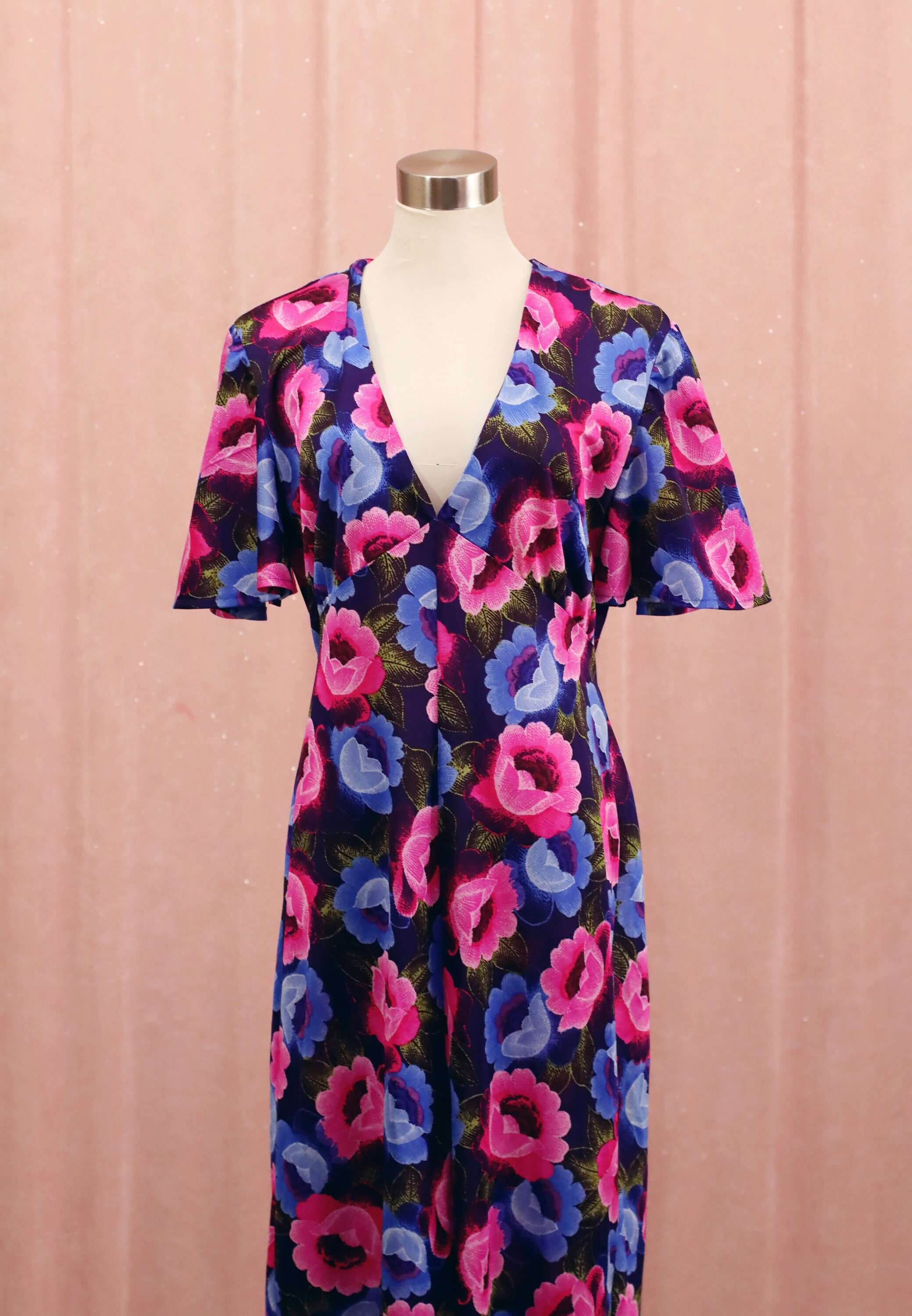 Retro 70s Jumpsuit Made From Vintage Fabric - Etsy Australia