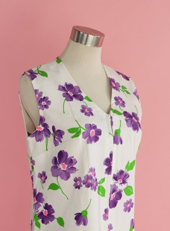 70 floral zip up tennis dress with front pocket a… - image 8