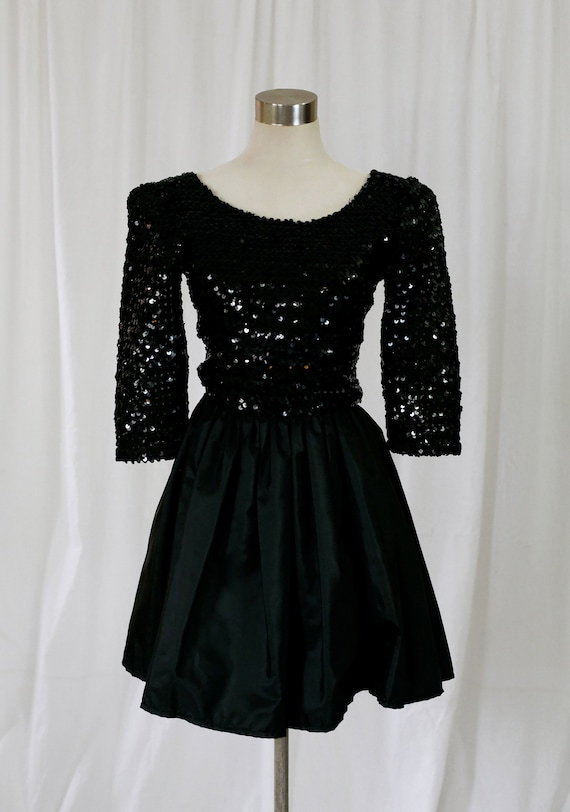 fitted lace wedding dress Retro Sequin Tee Dress – Neon Multicolor main image 0