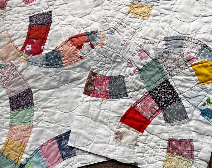 Mix Lot of Recycled Old Vintage Cotton Remnants, Cotton Scraps Craft pree cut