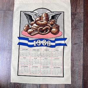 Vintage Calendar 1986 - Etsy