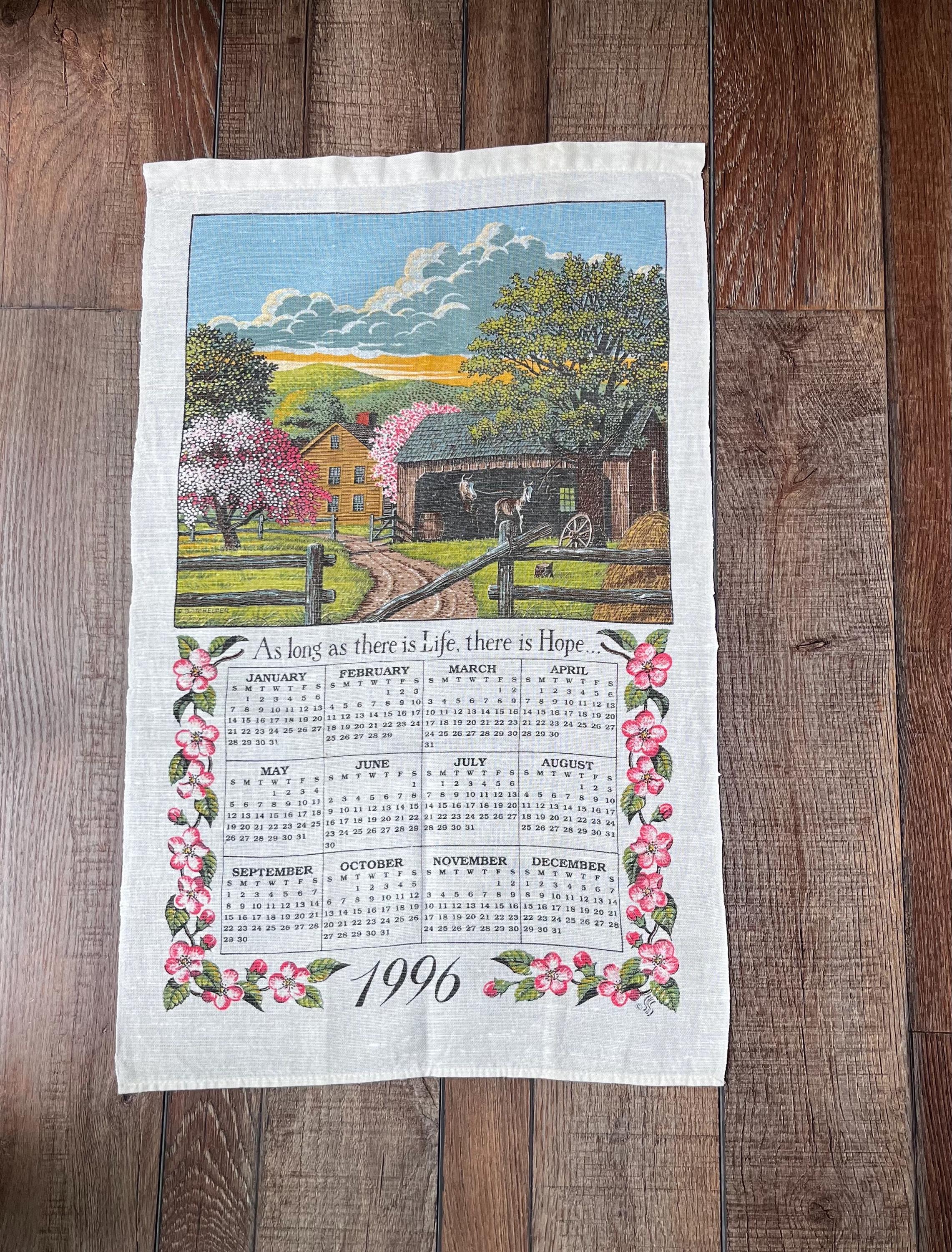 Calendar 1990 - Etsy