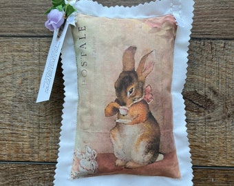 Lavender Sachet, Organic French Lavender, Scented Sachet, Fragrant Sachet, Lavender Pillow, Easter Bunny Gift