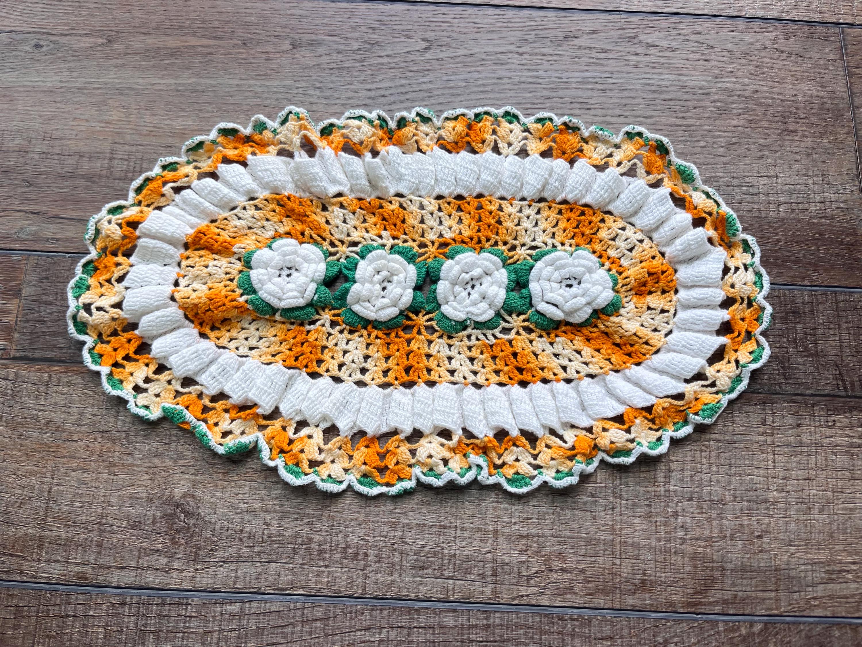 Oval Crochet Doilie - Etsy