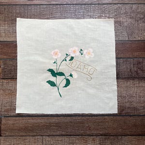 Vintage Idaho state quilt blocks for quilting, sewing, embroidery, and crafting