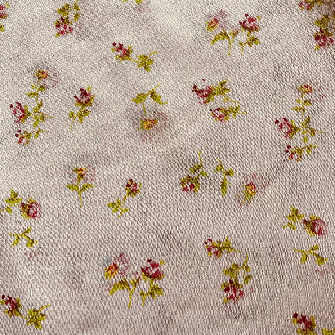 Vintage Sheet Fabric by the Half Yard Classic Percale Vintage Etsy