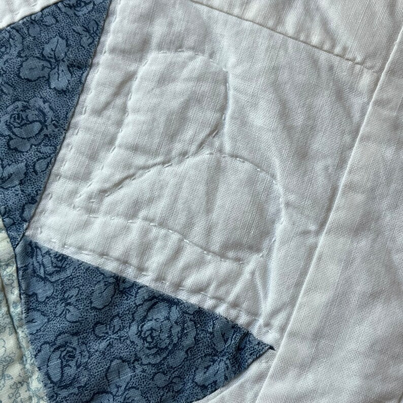 Vintage 18 X 24 Quilt Piece and Fabric Remnants Bundle Etsy