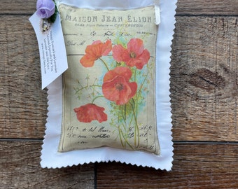 Lavender Sachet, Red Poppies