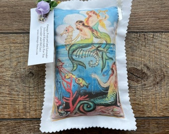 Lavender Sachet, Organic French Lavender, Scented Sachet, Fragrant Sachet, Lavender Pillow, Mermaids