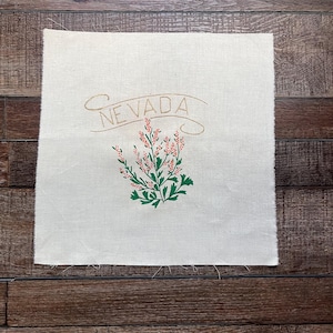 Vintage Nevada state quilt blocks for quilting, sewing, embroidery, and crafting