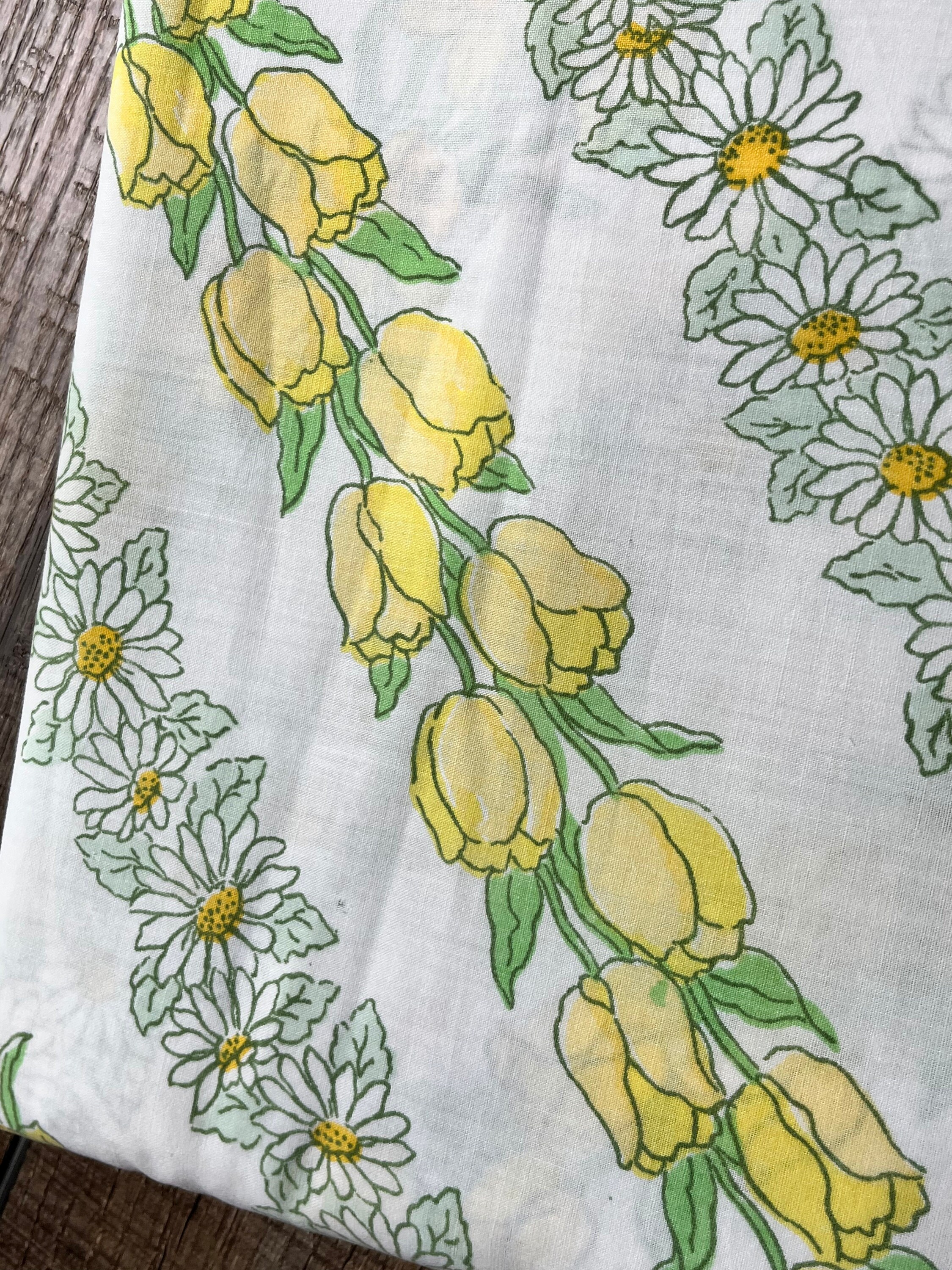 Vintage Sheet Fabric by the Half Yard Classic Percale Vintage Etsy