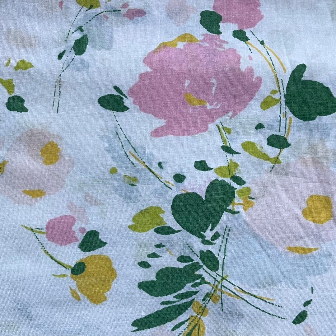Vintage Sheet Fabric by the Half Yard Classic Percale Vintage Etsy