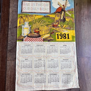 Vintage 1981 Calendar - Etsy