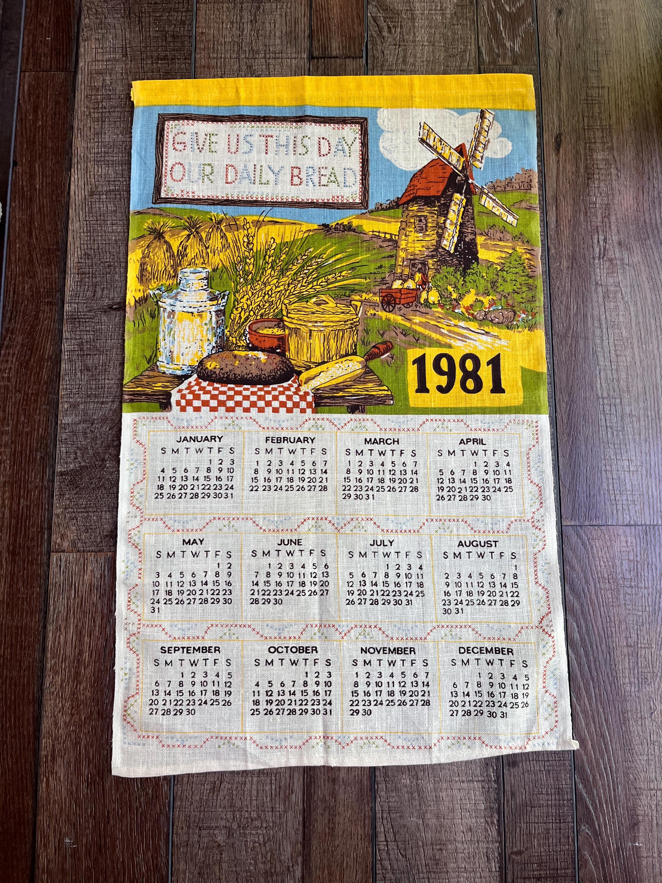 1981 Calendar - Etsy