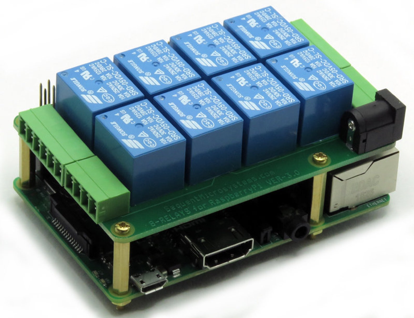 Raspberry Pi RELAYS 8-Layer Stackable Card for Raspberry Pi | Etsy