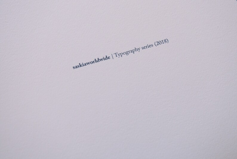 Typography series set of three