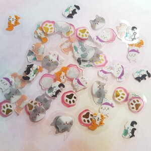 cat transparent pvc stickers