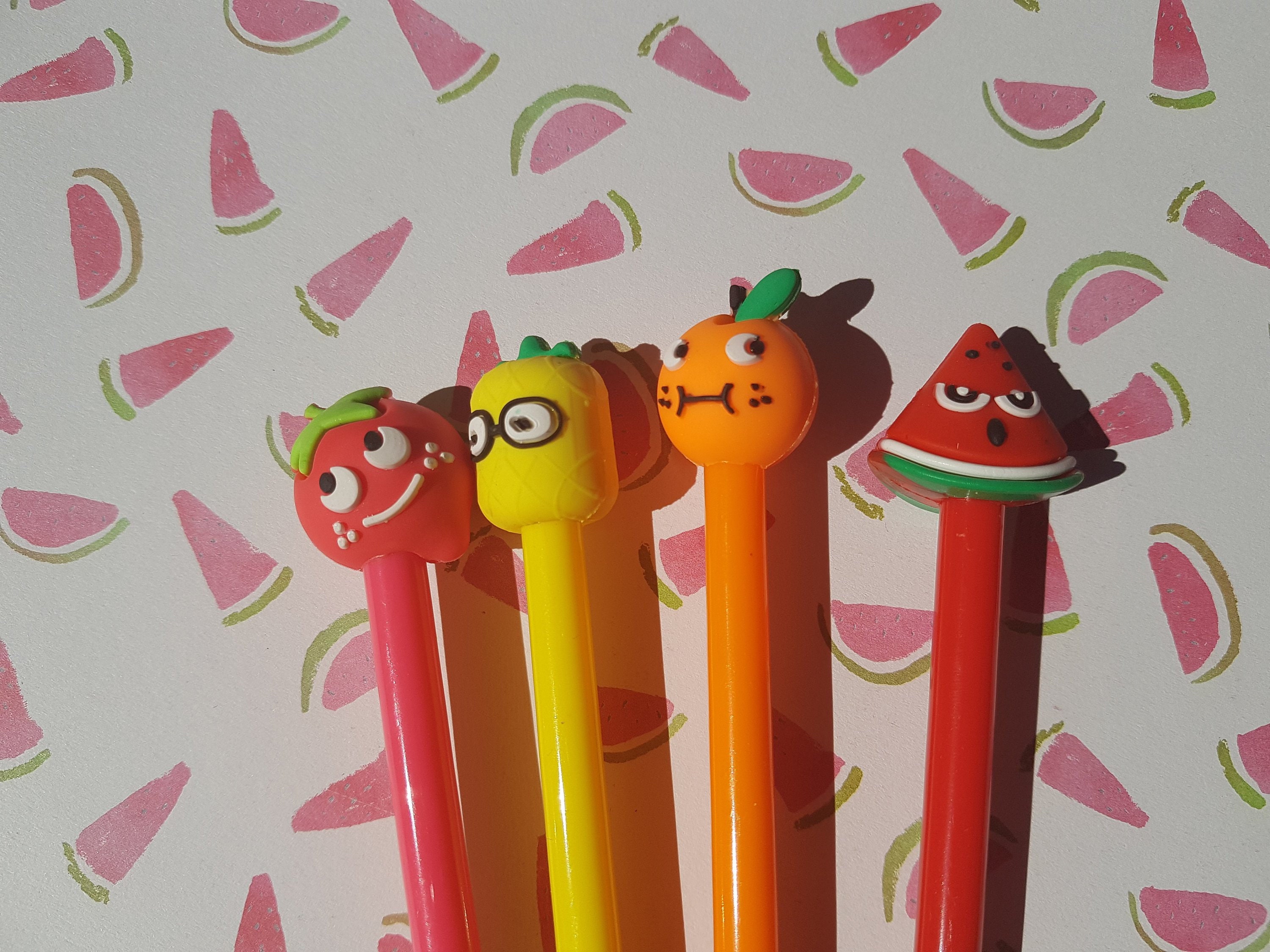 Fruit pen Fruity pen Novelty pen Novelty stationary School Etsy