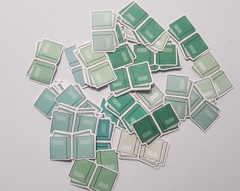 green books stickers set