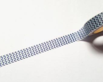 blue chevron washi tape