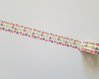 patchwork hearts washi tape