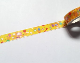 birthday party washi tape