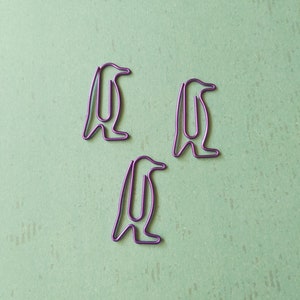 purple penguin paper clips