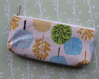 patchwork trees pencil case