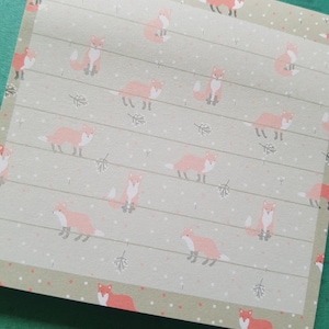 foxes memo pad