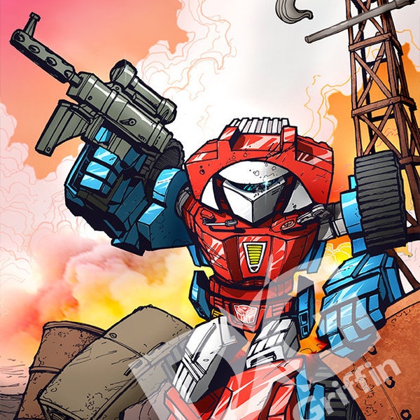 Transformers Autobot Gears G1 Art