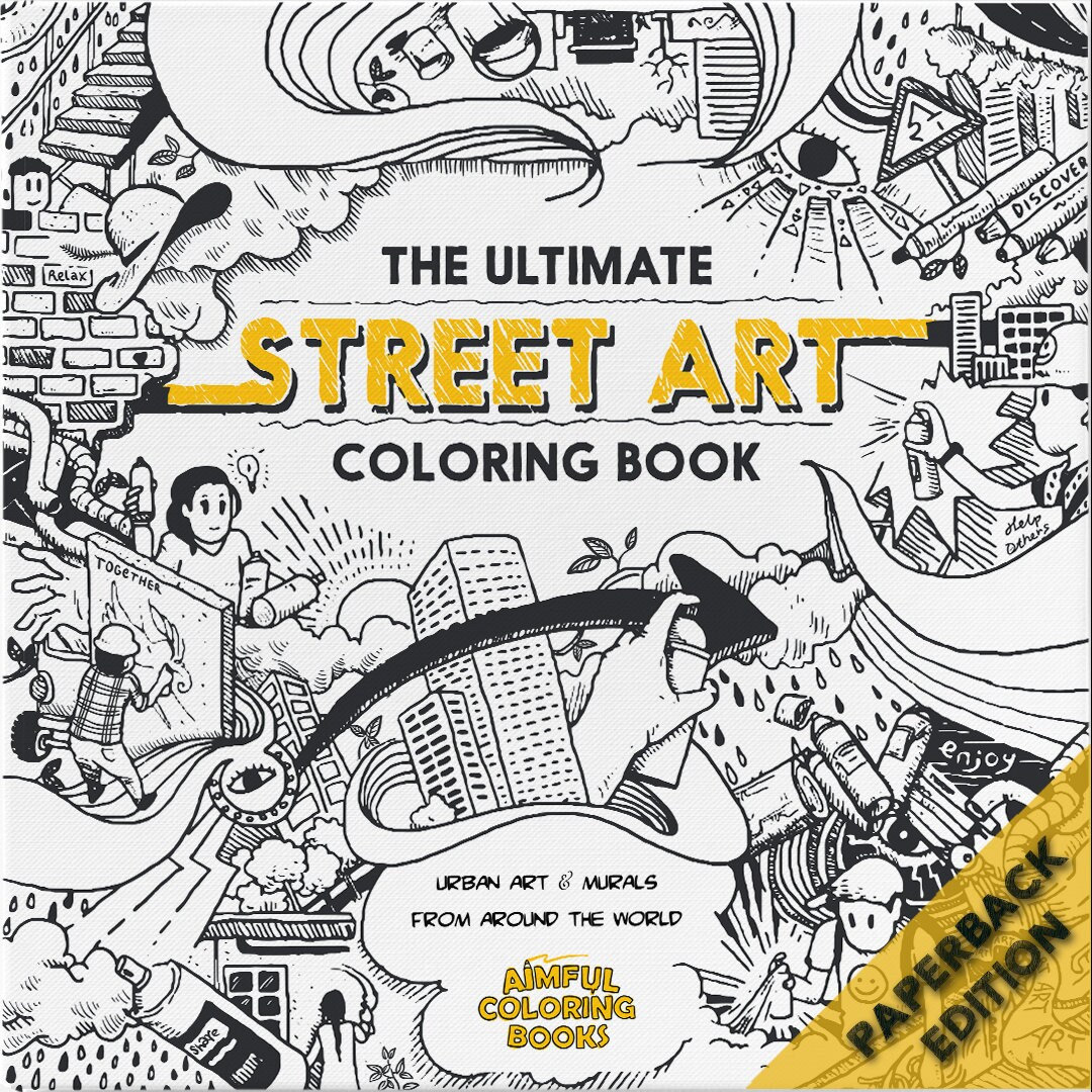 The Ultimate Street Art Coloring Book (softcover) - Etsy