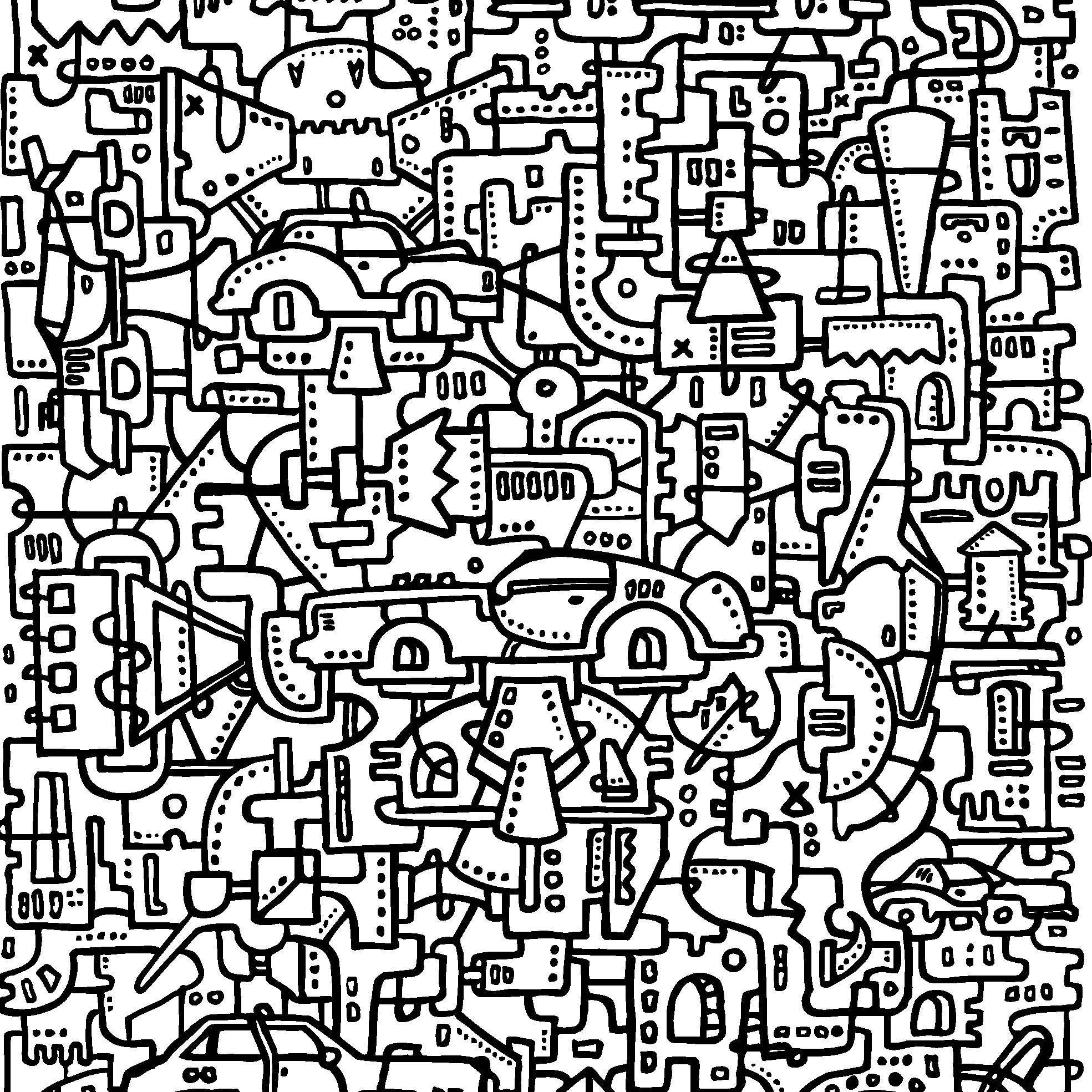 street art coloring page
