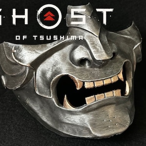 Ghost of Tsushima - Jin Sakai Samurai Shogun Menpu Demon Mask - Wearable - Fan Art