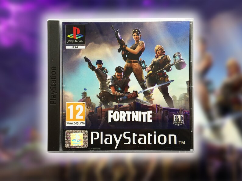 Playstation Ps1 Style Case With Custom Fan Made Fortnite Etsy