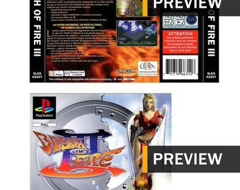 Breath of Fire III 3 – PS1 PlayStation Ersatzabdeckungen/Einlagen – PAL-Region