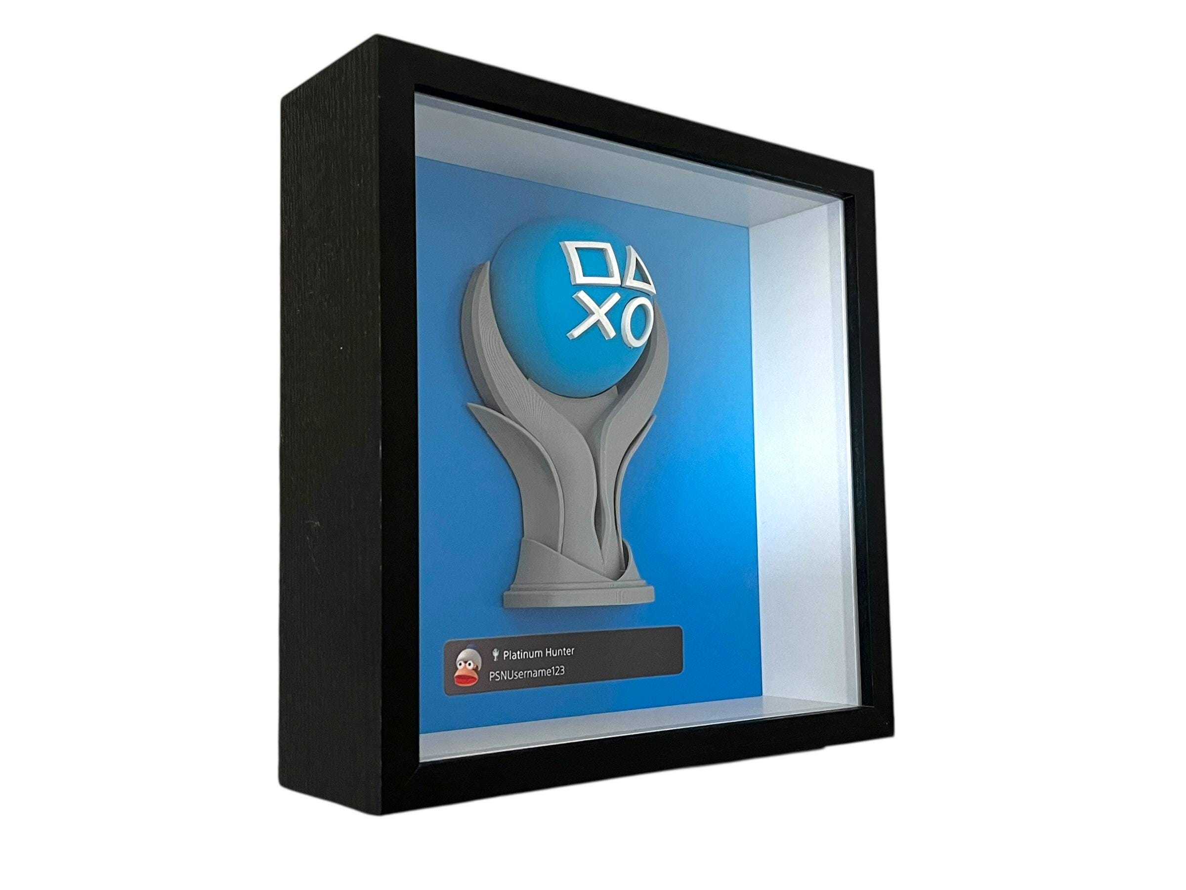 Playstation Platinum Trophy Collector Display Frame | Custom